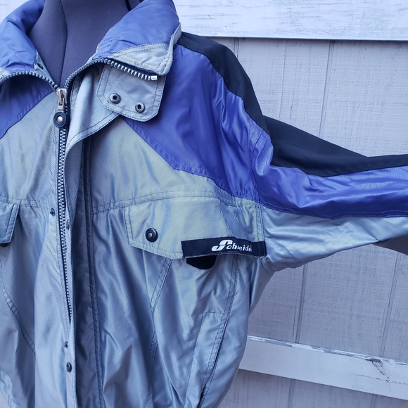 Vintage Schneider Silver Colorblock Ski Jacket - Picture 2 of 9